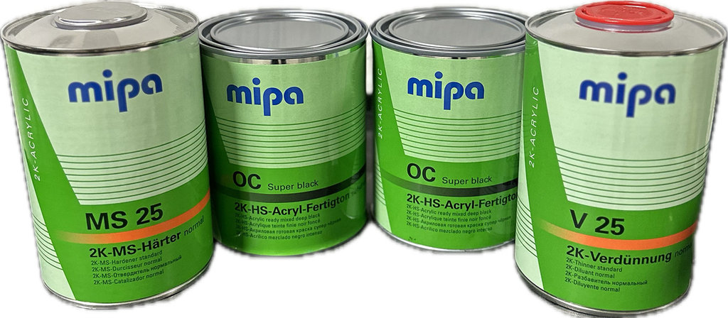 Mipa Superblack -paketet, 4L - Billackering.eu