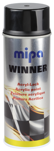 Mipa Blank svart sprayfärg 400ml