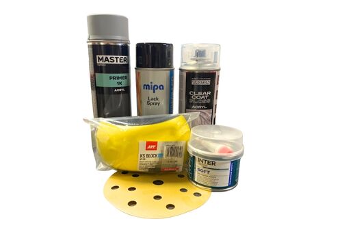 1K Spray Reparationspaket – Metallic/Pearl Kulörer