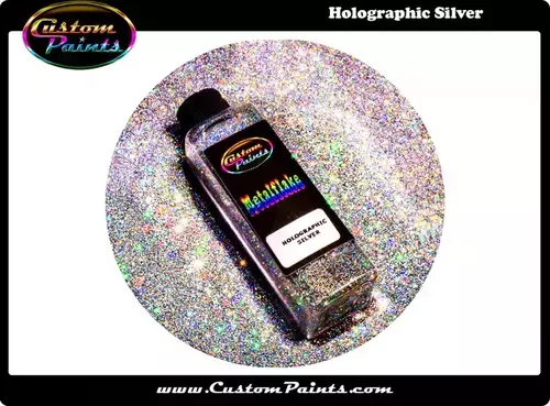 Custom Paints Metalflake Holographic Silver
