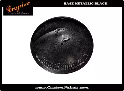 Inspire aribrushfärg Svart (metallic) 100ml